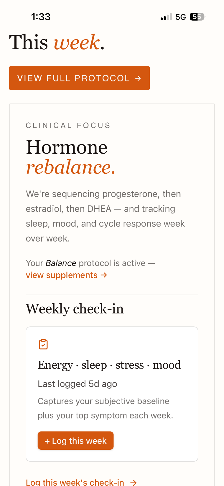 The Reverse-Age Method app — your weekly clinical focus