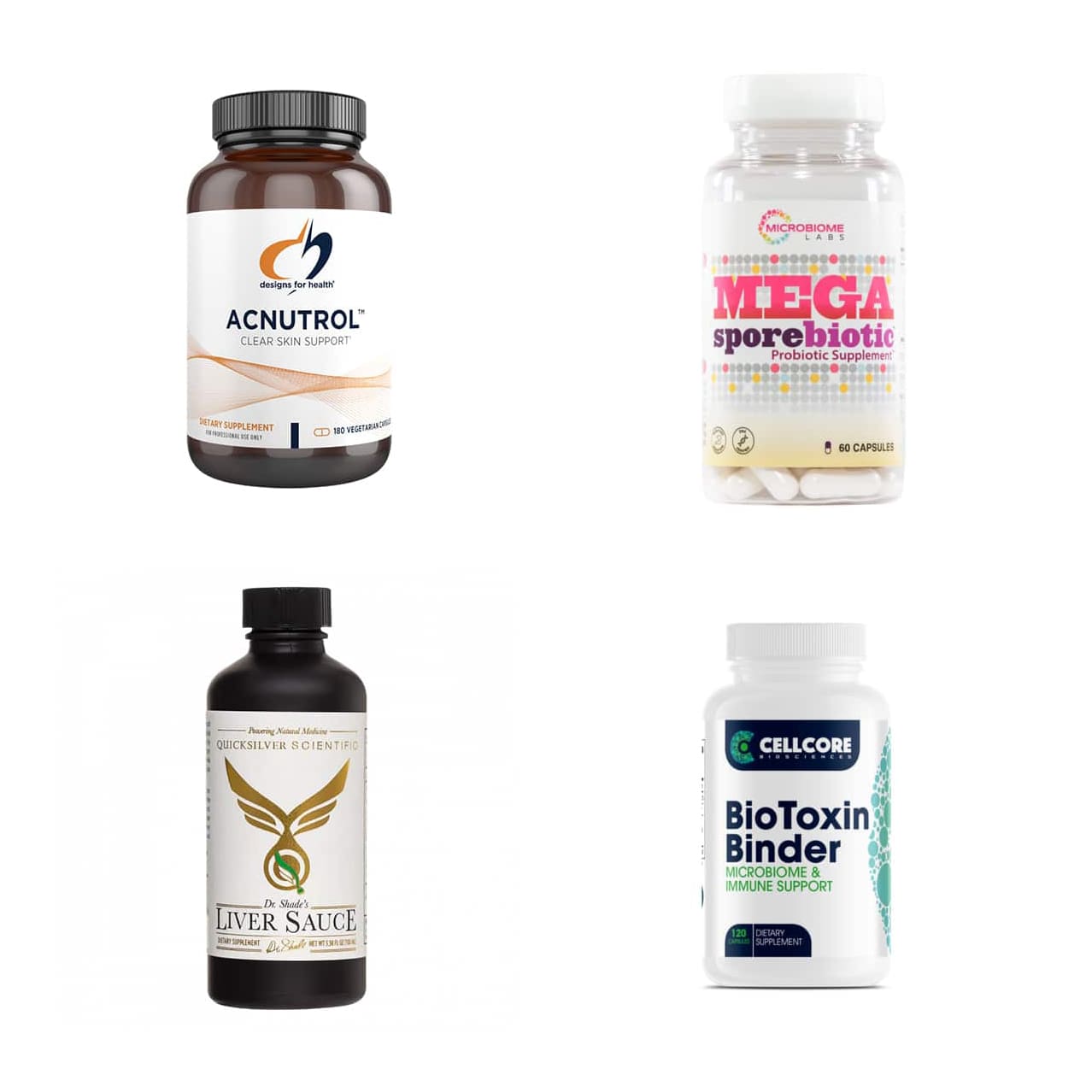 Skin Package - Acnutrol, MegaSporeBiotic, Liver Sauce, BioToxin Binder