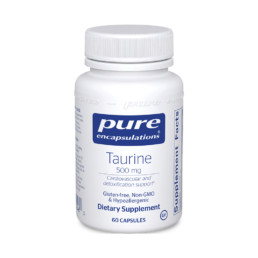 Taurine 500 mg. 60 vcaps