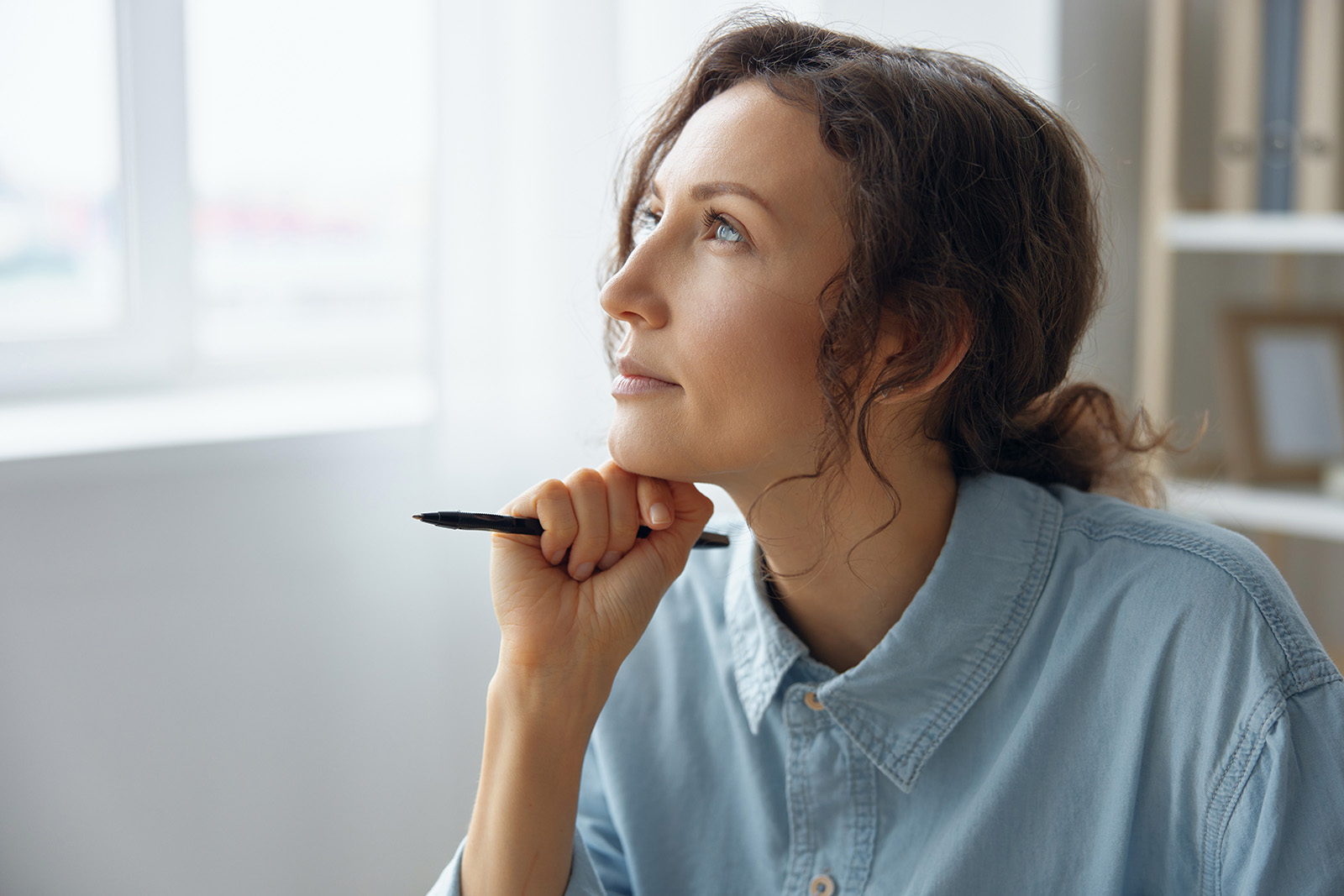 woman thinking about using hormone therapy for weight loss